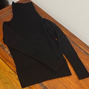 Diane Von Furstenberg Black Cowl Neck Sweater